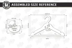 Baby Clothes Hanger Laser Cut | Nursery Clothes Hanger | CNC Product Image 2