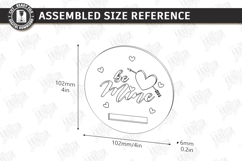 Valentine’s Day Bracelet Card Laser Cut|Slap Bracelet Holder Product Image 2