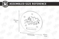 Valentine’s Day Bracelet Card Laser Cut|Slap Bracelet Holder Product Image 2