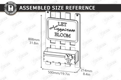 A-Frame Welcome Sign Laser Cut | Outdoor Decor | Garden SVG Product Image 2
