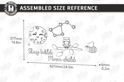 Nursery Wall Decor Laser Cut Bundle | Kids Room | Kids Laser Product Image 20