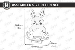 Easter Egg Holder Laser Cut | Bunny Egg Stand | Table Decor Product Image 2