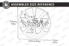 Wall Round Signs Laser Cut Bundle | He Is Risen | Easter SVG Product Image 15