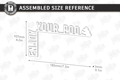 Bathroom Door Corner Laser Cut |Funny SVG| Wall Decor Laser Product Image 3