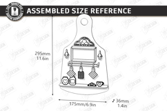 Kitchen Board Miniature Room Box Laser Cut Bundle | 3D Board Product Image 26