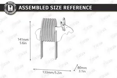 3D Animal Felt Coaster Holder Laser Cut | Wooden Elk Laser Product Image 2