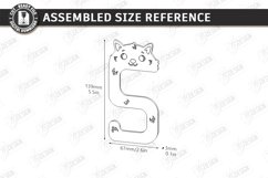 Animal Bag Hook Holder Laser Cut | Desk Purse Hanger SVG Product Image 2