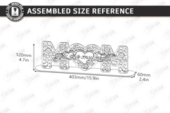 Mom Love You Stand Laser Cut|Family Design|Table Decoration Product Image 2