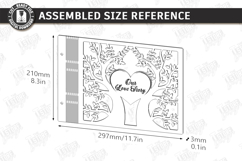 Wedding Guest Book Laser Cut | Personalized Photo Album SVG Product Image 2