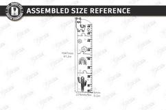 Kids Growth Chart Ruler Laser Cut | Height Tracker | Nursery Product Image 2