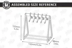 Mini Hanger Jewelry Display Laser Cut | Desk Jewelry Stand Product Image 2