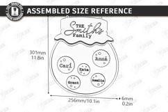 Personalized Family Wall Sign Laser Cut | Wall Decor | Home Product Image 2