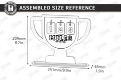 Runner Tracker Laser Cut | Fitness Progress Board | Sport Product Image 2