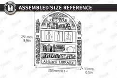 3D Layered Retro Book Tracker Laser Cut | Reading Goal SVG Product Image 2