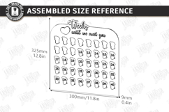 Pregnancy Countdown Milestone Board Laser Cut|Counting Weeks Product Image 2