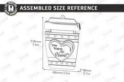 Valentine's Day Gift Card Holder Laser Cut|Romantic Gift Tag Product Image 3