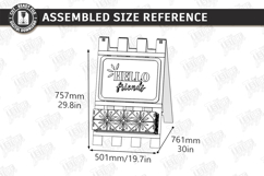 A-Frame Welcome Sign Laser Cut | Outdoor Decor | Porch Sign Product Image 2