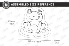 LED Night Light Laser Cut | 3D Layered Cute Animal | Frog Product Image 2