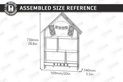 Farmhouse House Shelves Laser Cut Bundle | Rustic Wall Shelf Product Image 19