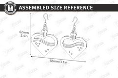 Valentine's Day Earrings Laser Cut|Hearts Shape|Accessories Product Image 2
