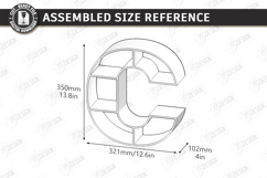 Wooden Letter Bookshelf Laser Cut Bundle | Wall Shelves SVG Product Image 15