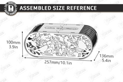 Oval Wooden Tissue Box Cover Laser Cut Bundle | Floral SVG Product Image 15