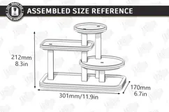 Tabletop Organizer Laser Cut | Tiered Tray | Jewelry Stand Product Image 2