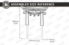 Decorative Plant Stake Laser Cut | Garden Marker | Torii SVG Product Image 2