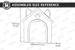 Wooden Cat Door Laser Cut | Pet Friendly Home | Home Decor Product Image 2