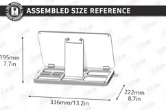 Easel for Drawing Laser Cut | 3D Tabletop Art Easel Box SVG Product Image 4