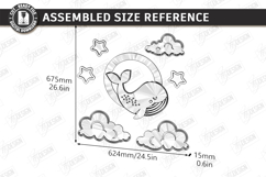 Nursery Luminous Wall Décor Laser Cut Bundle | Night Light Product Image 15