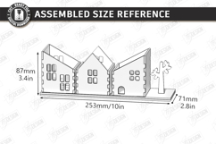 Village Desk Organizer Laser Cut | Office | Pencil Holders Product Image 2