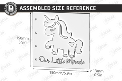 3D Baby Photo Album Laser Cut | Layered Memory Book Cover Product Image 2