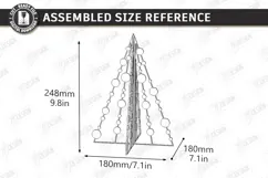 Wooden Christmas Tree Laser Cut | Tabletop Christmas Decor Product Image 2