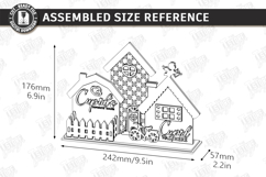 Valentine House Village Stand Laser Cut | 3D Village Stand Product Image 2