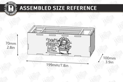 Drink Packet Organizer Laser Cut | Storage Box | Kitchen SVG Product Image 2