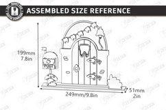 Tooth Fairy Door Laser Cut | Kids Bedroom Decor | Fantasy Product Image 2