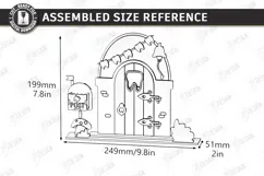 Tooth Fairy Door Laser Cut | Kids Bedroom Decor | Fantasy Product Image 2