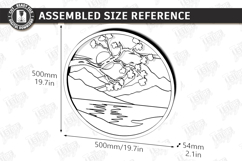 3D Layered Wall Art Laser Cut | Modern Home Interior Art SVG Product Image 2