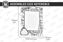 Kindergarten and School Graduation Photo Frame Laser Cut Product Image 2