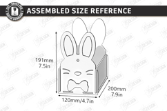 Personalized Easter Baskets Laser Cut Bundle | Easter Bunny Product Image 15