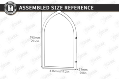 Stained Glass Wall Art Laser Cut Bundle | Arch Window Frames Product Image 9