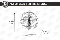 Wooden 3D Christmas Ornament Laser Cut | 3D Hanging Decor Product Image 2