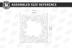 3D Floral Wall Art Laser Cut | Layered Flowers Sign Product Image 2