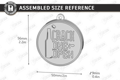 Bottle Opener Keychain Laser Cut | Father's Day Gift Idea Product Image 2