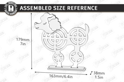 Yarn Wrapped Animal Craft Laser Cut | Shelf Sitter | Poodle Product Image 2