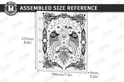 Wooden Mystical Notebook Cover Laser Cut | Raven SVG | Crow Product Image 2