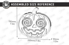 Jack o Lantern Candle Holder Laser Cut | Halloween Pumpkin Product Image 2