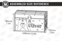 Kids Treasure Chest Laser Cut | Nursery Decor | Kids Laser Product Image 2