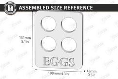 Egg Organizer Laser Cut | Egg Holder | Egg Storage | Kitchen Product Image 2